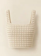 Bobble Crop Top, back or side view