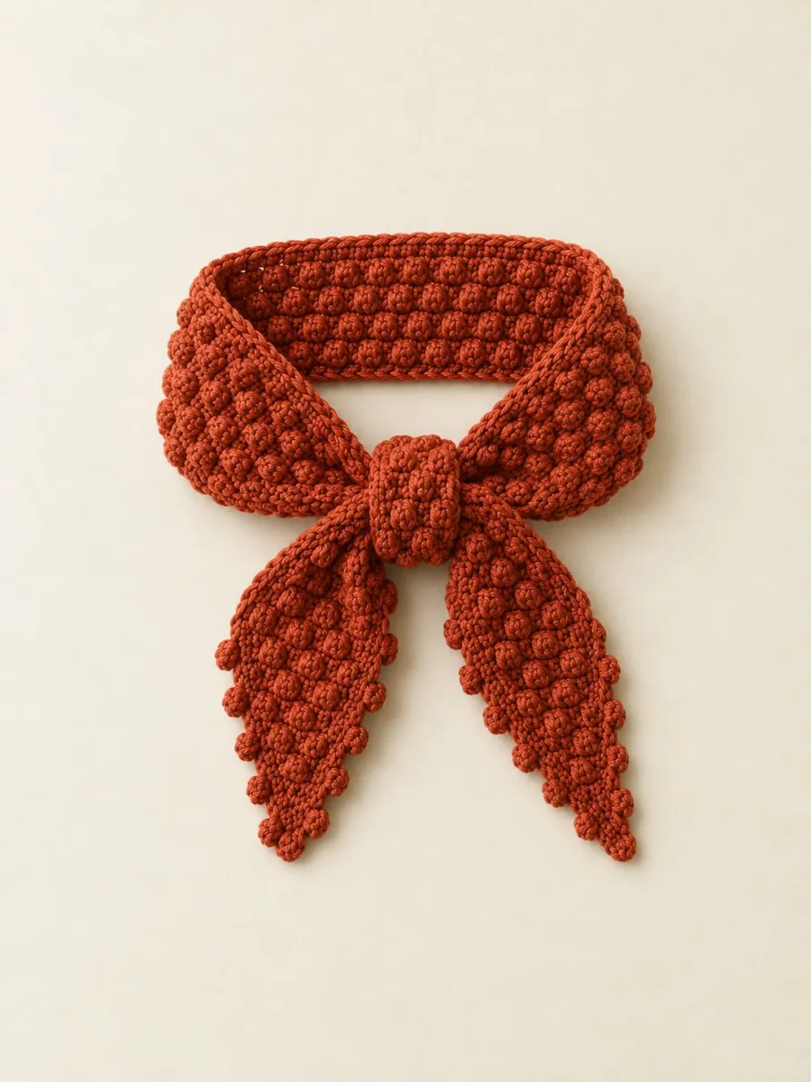 Bobble Hair Scarf, back or side view