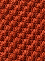 Bobble Hair Scarf, close-up of the stitch