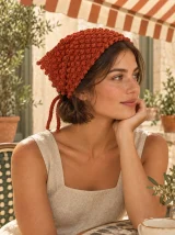 Bobble Hair Scarf, worn