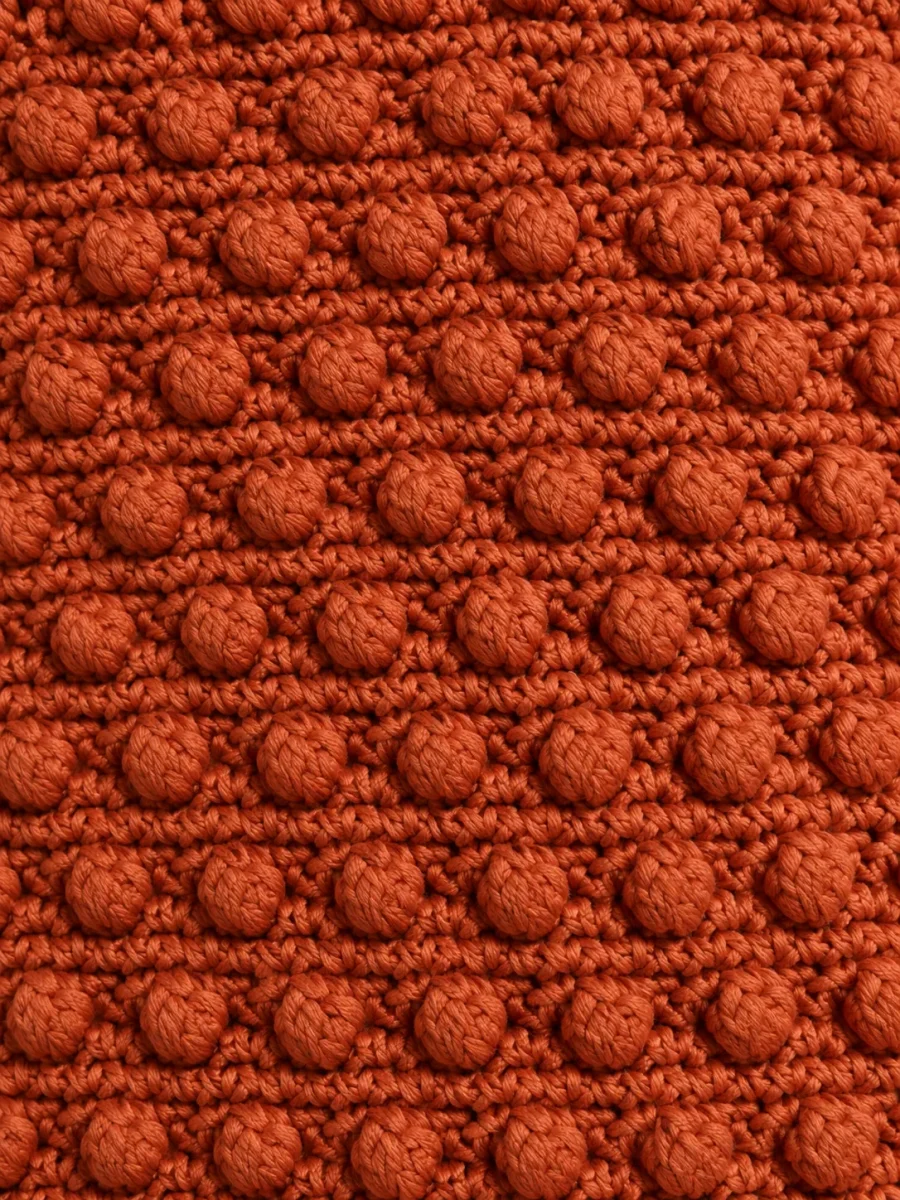 Bobble Mini Dress, close-up of the stitch