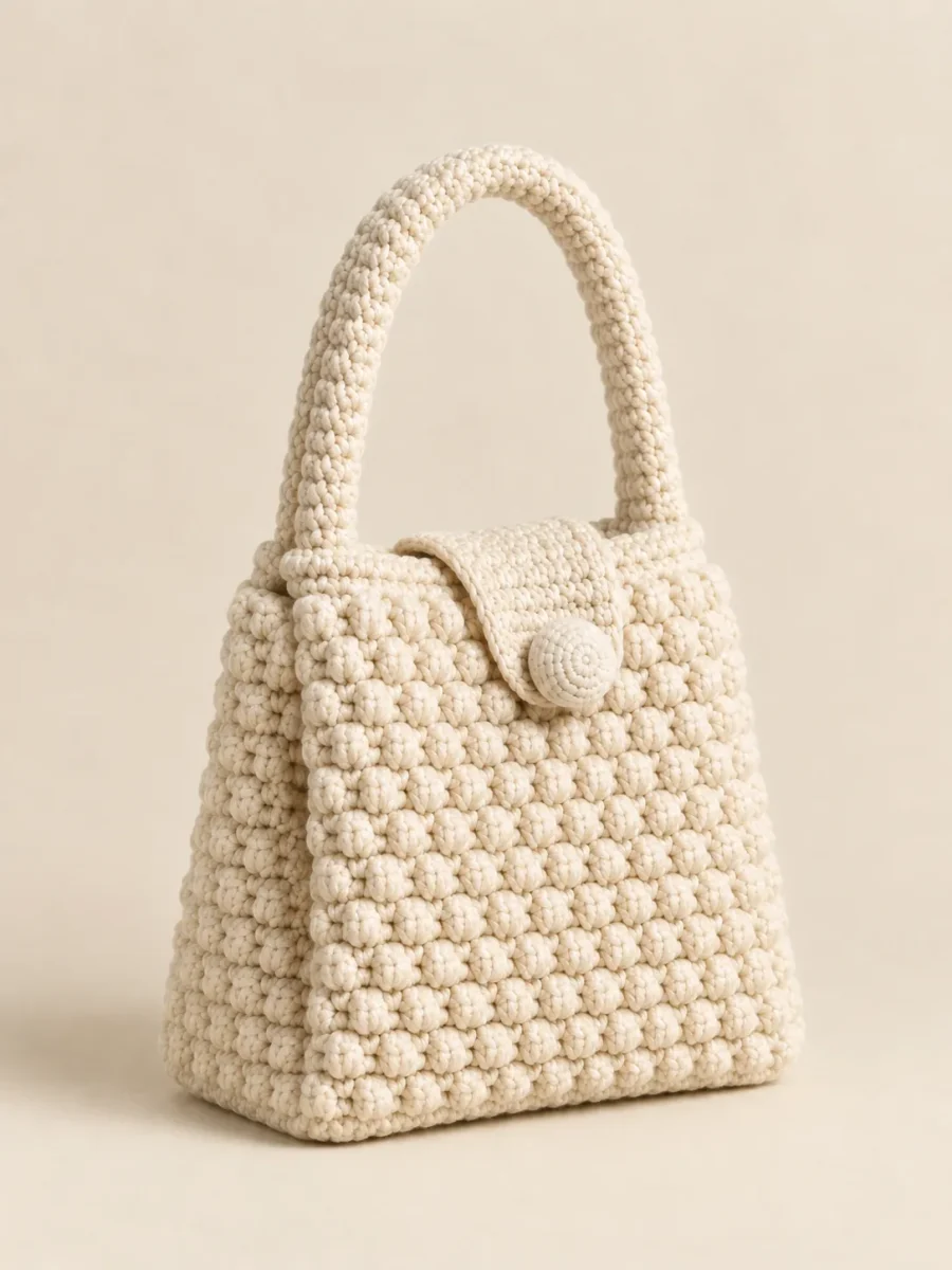 Bobble Top-Handle Bag, back or side view