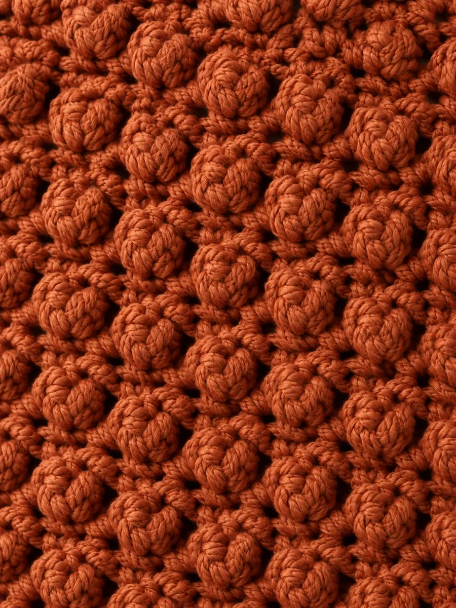 Bobble Wrap Top, close-up of the stitch