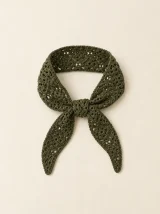 Granny Square Hair Scarf, back or side view