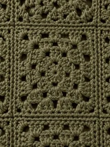 Granny Square Mini Dress, close-up of the stitch