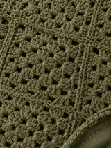 Granny Square Mini Skirt, close-up of the stitch