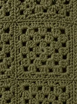 Granny Square Vest, close-up of the stitch