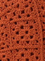 Granny Tie-Front Top, close-up of the stitch