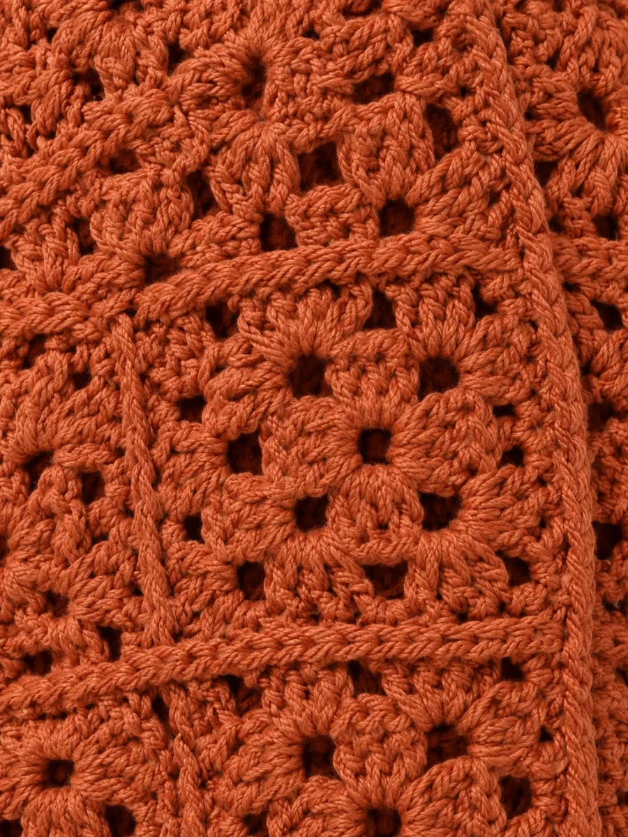 Granny Tie-Front Top, close-up of the stitch