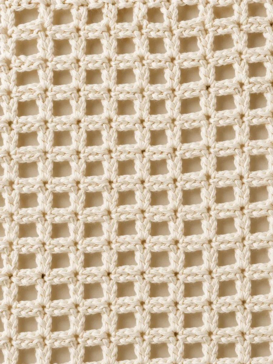 Mesh Hair Scarf, close-up of the stitch
