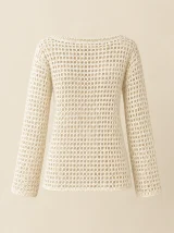 Mesh Long-Sleeve Top, back or side view