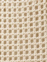 Mesh Long-Sleeve Top, close-up of the stitch