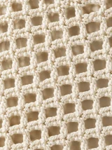 Mesh Market Bag, close-up of the stitch