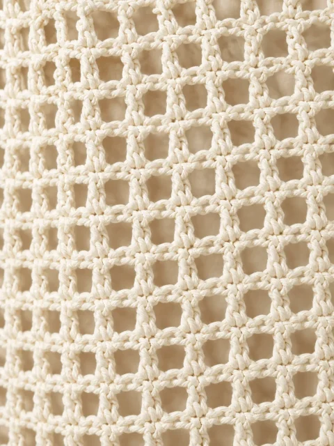 Mesh net-tanktop, nærbillede af masken