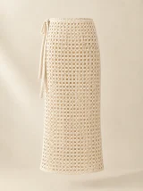 Mesh Wrap Skirt, back or side view