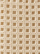 Mesh Wrap Skirt, close-up of the stitch
