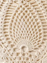 Pineapple Hair Scarf, close-up of the stitch