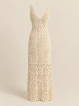 Pineapple Maxi Dress, back or side view