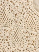 Pineapple Maxi Dress, close-up of the stitch