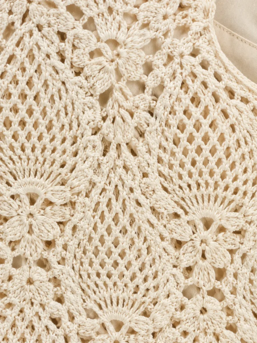 Pineapple Maxi Dress, close-up of the stitch