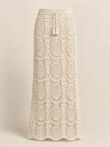 Pineapple Maxi Skirt, back or side view