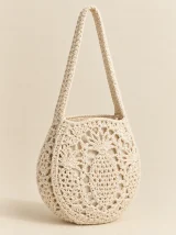 Pineapple Round Bag, back or side view