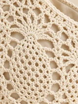 Pineapple Round Bag, close-up of the stitch