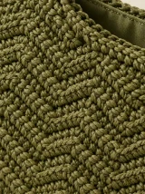 Ripple Baguette Bag, close-up of the stitch