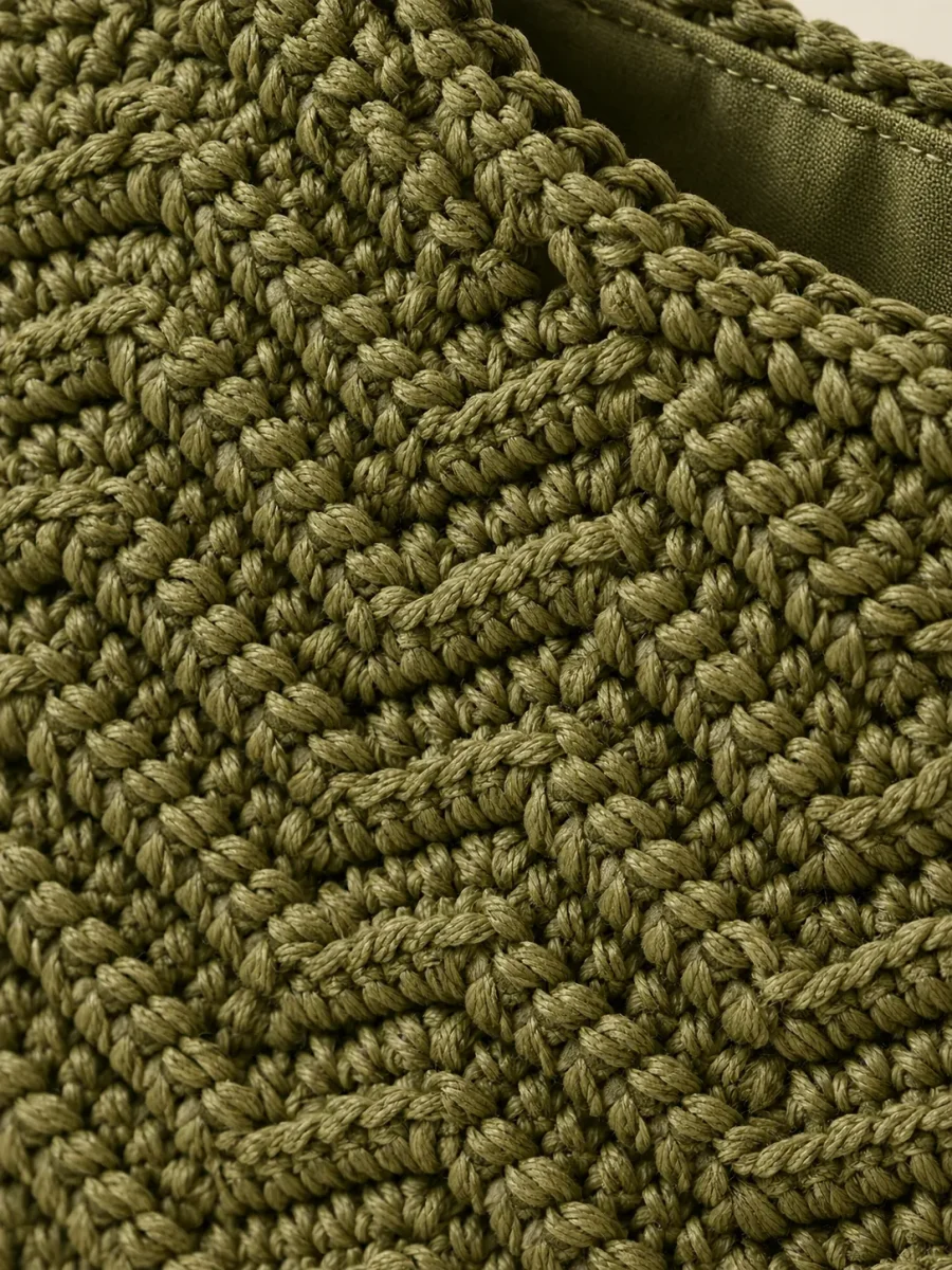 Ripple Baguette Bag, close-up of the stitch