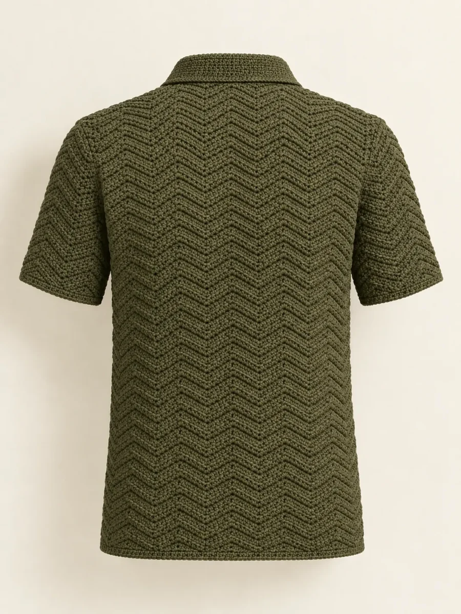 Ripple Collar Top, back or side view