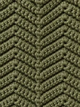 Ripple Hair Scarf, close-up of the stitch