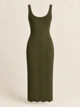 Ripple Midi Dress, back or side view