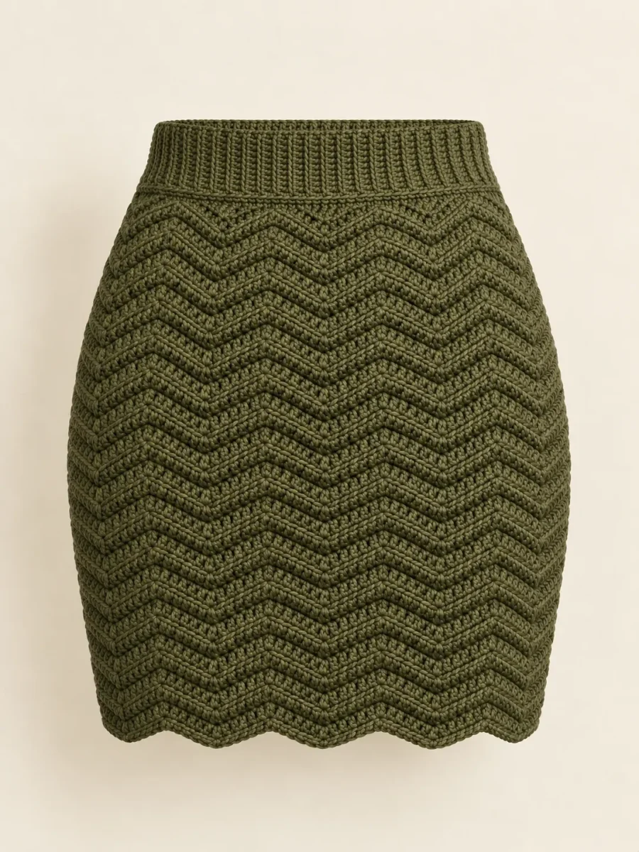 Ripple Mini Skirt, back or side view