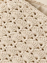 Shell Clutch, close-up of the stitch