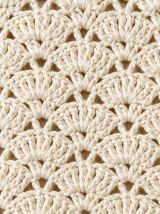 Shell Cropped Cardigan, close-up of the stitch