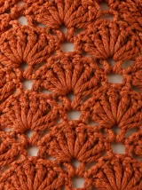 Shell Halter Top, close-up of the stitch