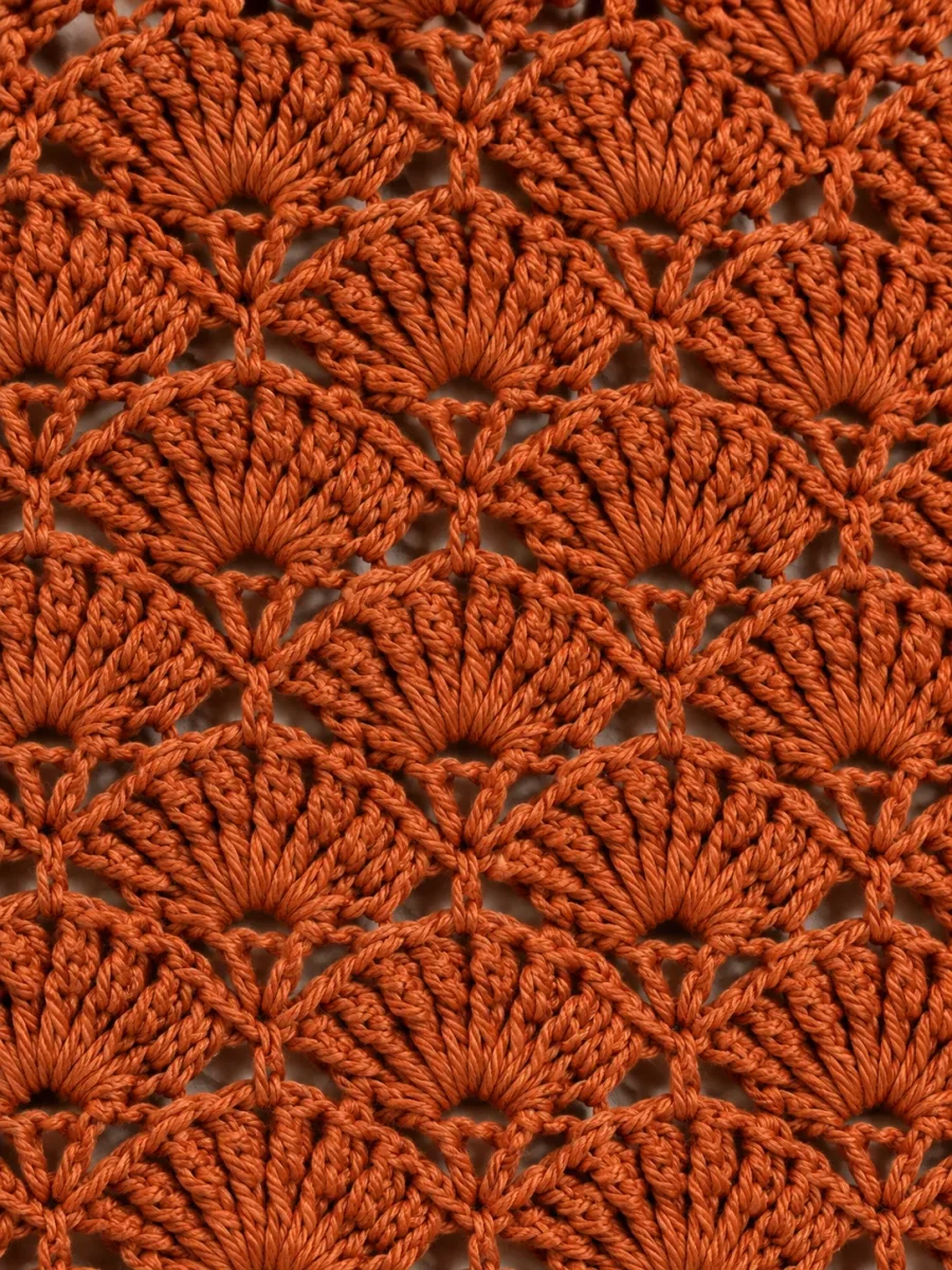 Shell Mini Dress, close-up of the stitch
